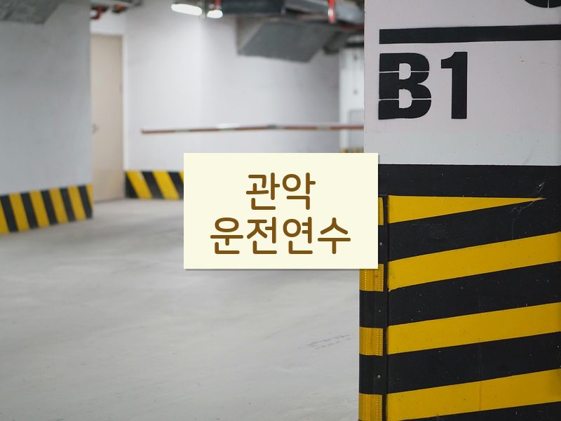 관악운전연수 후기