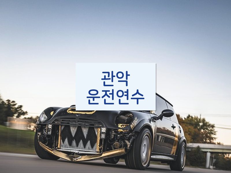 관악운전연수 후기