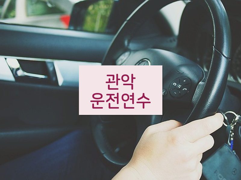 관악운전연수 후기