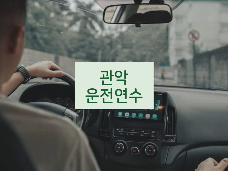 관악운전연수 후기