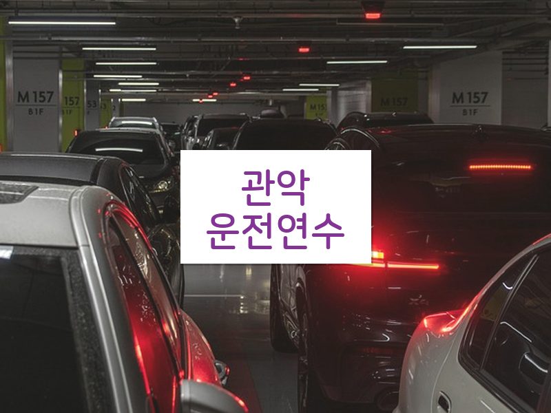 관악운전연수 후기