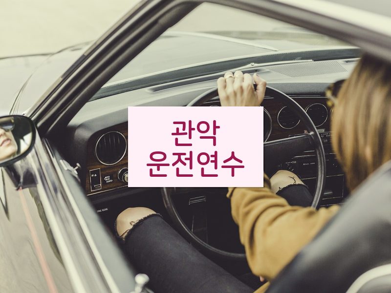 관악운전연수 후기