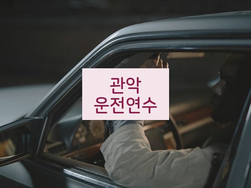 관악운전연수 후기