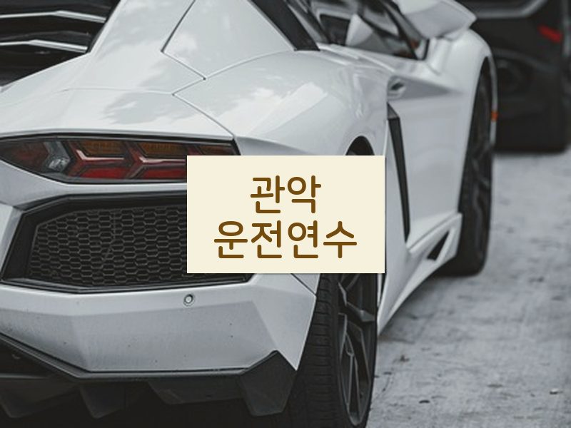 관악운전연수 후기