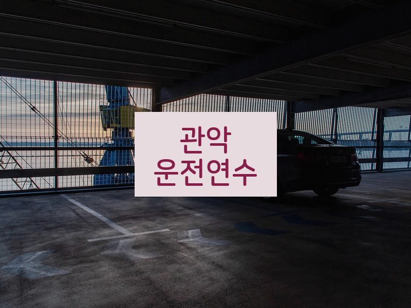 관악운전연수 후기