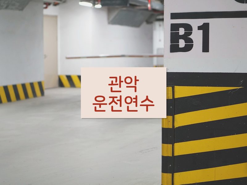 관악운전연수 후기