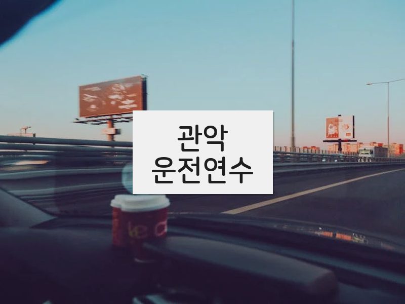 관악운전연수 후기
