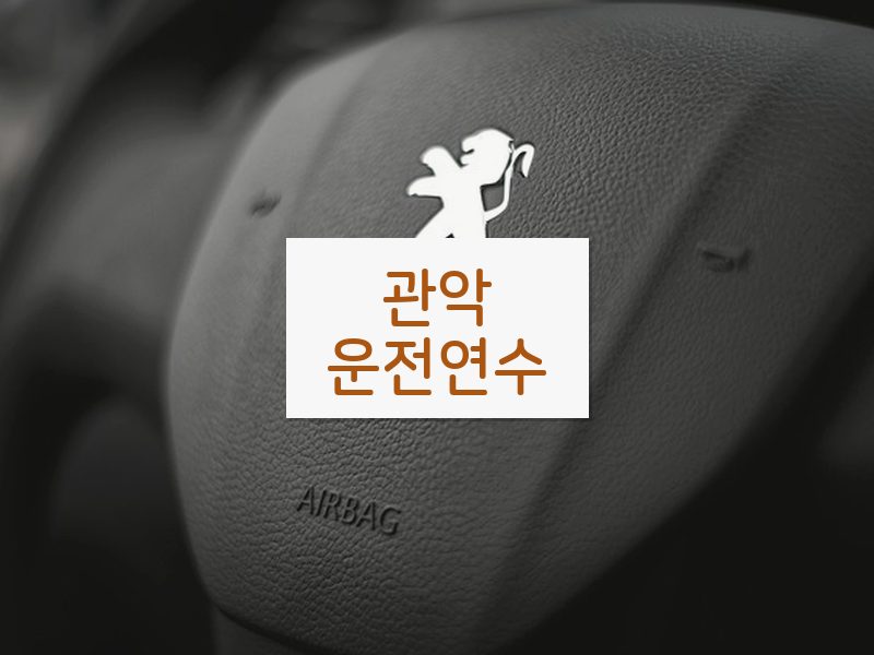 관악운전연수 후기