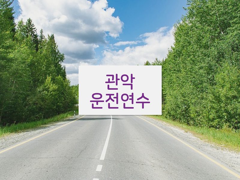 관악운전연수 후기