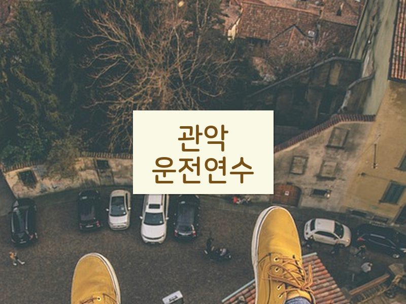 관악운전연수 후기