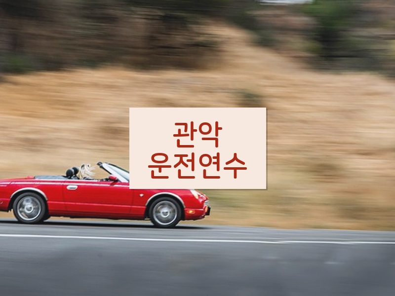 관악운전연수 후기