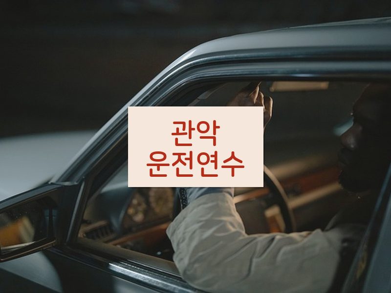 관악운전연수 후기