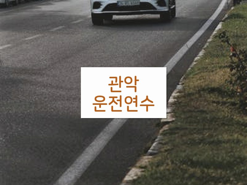 관악운전연수 후기