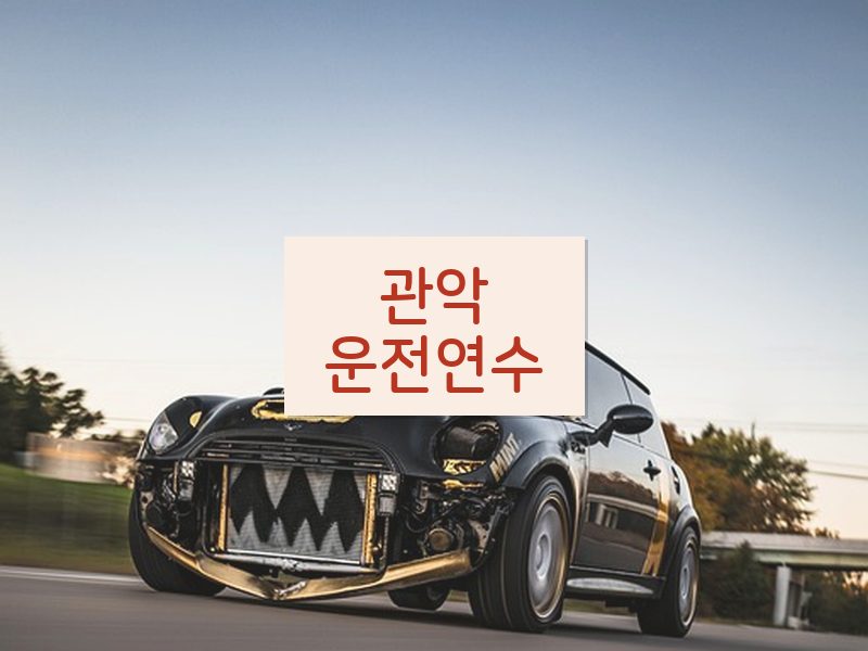 관악운전연수 후기