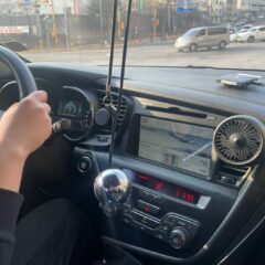 상가 주차장에 성공했어요!